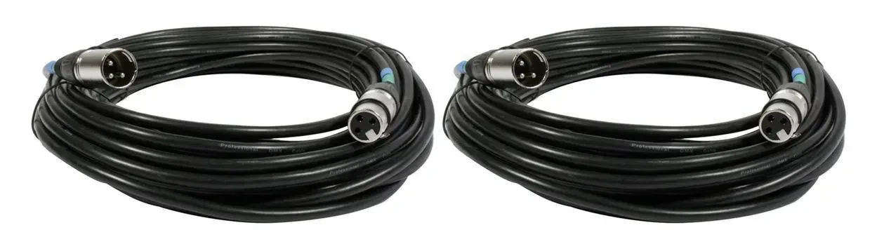 DMX-кабель Chauvet DJ DMX3P50FT Black 15 м (пара)
