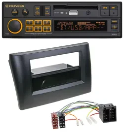 Pioneer DAB MP3 USB Bluetooth Autoradio für Fiat Stilo 192 01-08 Ablagefach