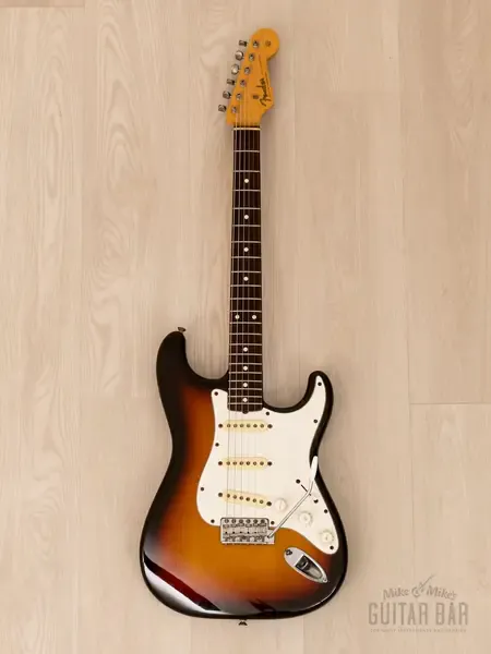 Электрогитара Fender 1962 Stratocaster JV ST62-85 SSS Sunburst w/case Japan 1982