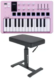 MIDI-контроллер Arturia MiniLab 3 Rose Quartz (набор) с гидравлической скамьей