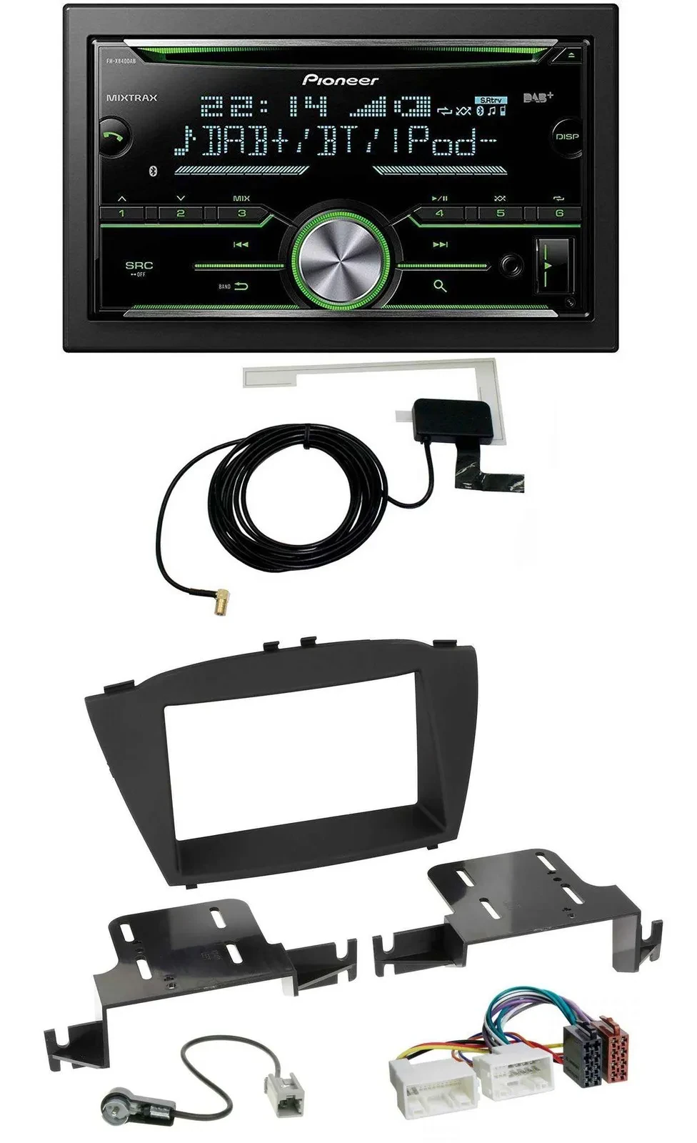 Автомагнитола для Hyundai ix35 (с 2013) Pioneer 2 DIN, CD/USB/MP3, Bluetooth, DAB