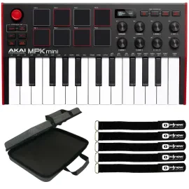 Akai MPK Mini MK3 25-Key Compact USB Keyboard & Pad Controller w Software & Case