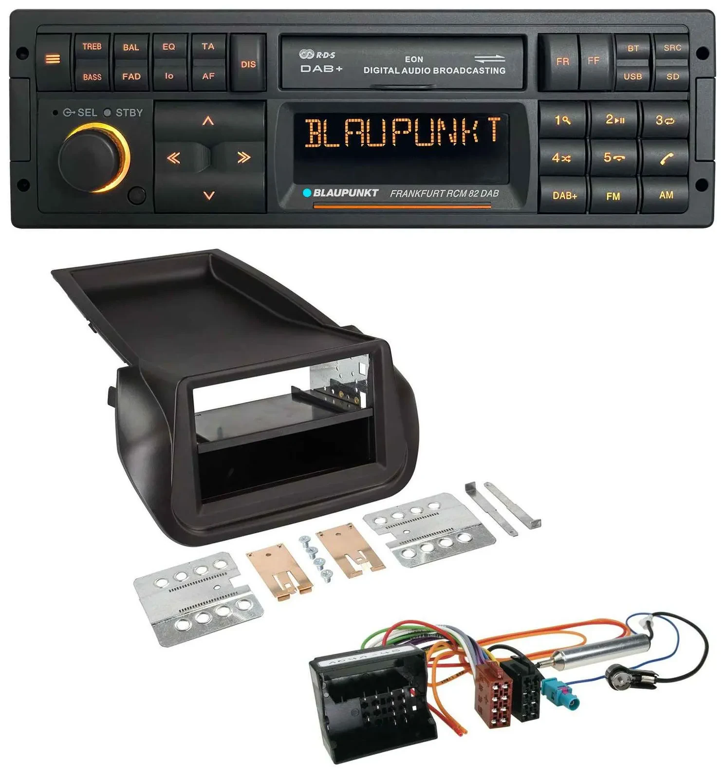 Blaupunkt USB DAB SD MP3 Bluetooth Autoradio für Citroen Nemo Peugeot Bipper ab