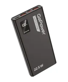 00-00029659 Внешний аккумулятор PB03-10 10000mAh 3.0A 22.5W 2USB/Type-C черный, GoPower