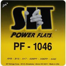 Струны для электрогитары SIT Strings S1046PF Power Flats 10-46