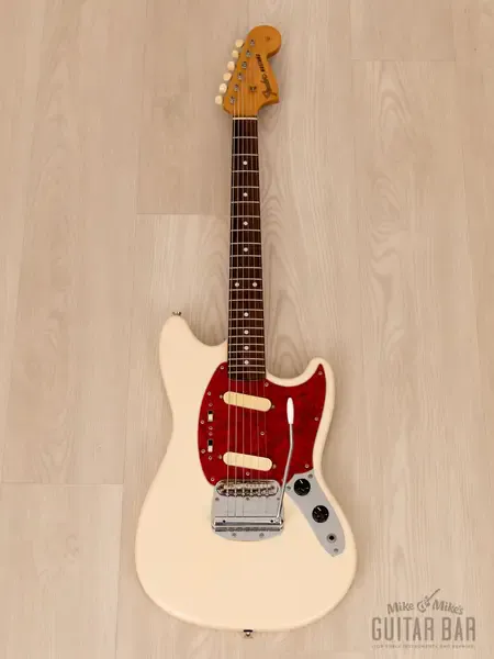 Электрогитара Fender Mustang 1966 Vintage Reissue SS Olympic White w/gigbag Japan 1999