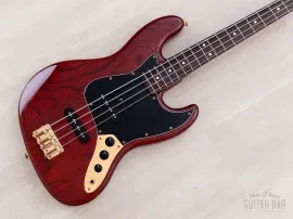 1996 Fender Jazz Bass JBG-70 Matte Brown, Ash w/ Gold Hardware, Japan MIJ