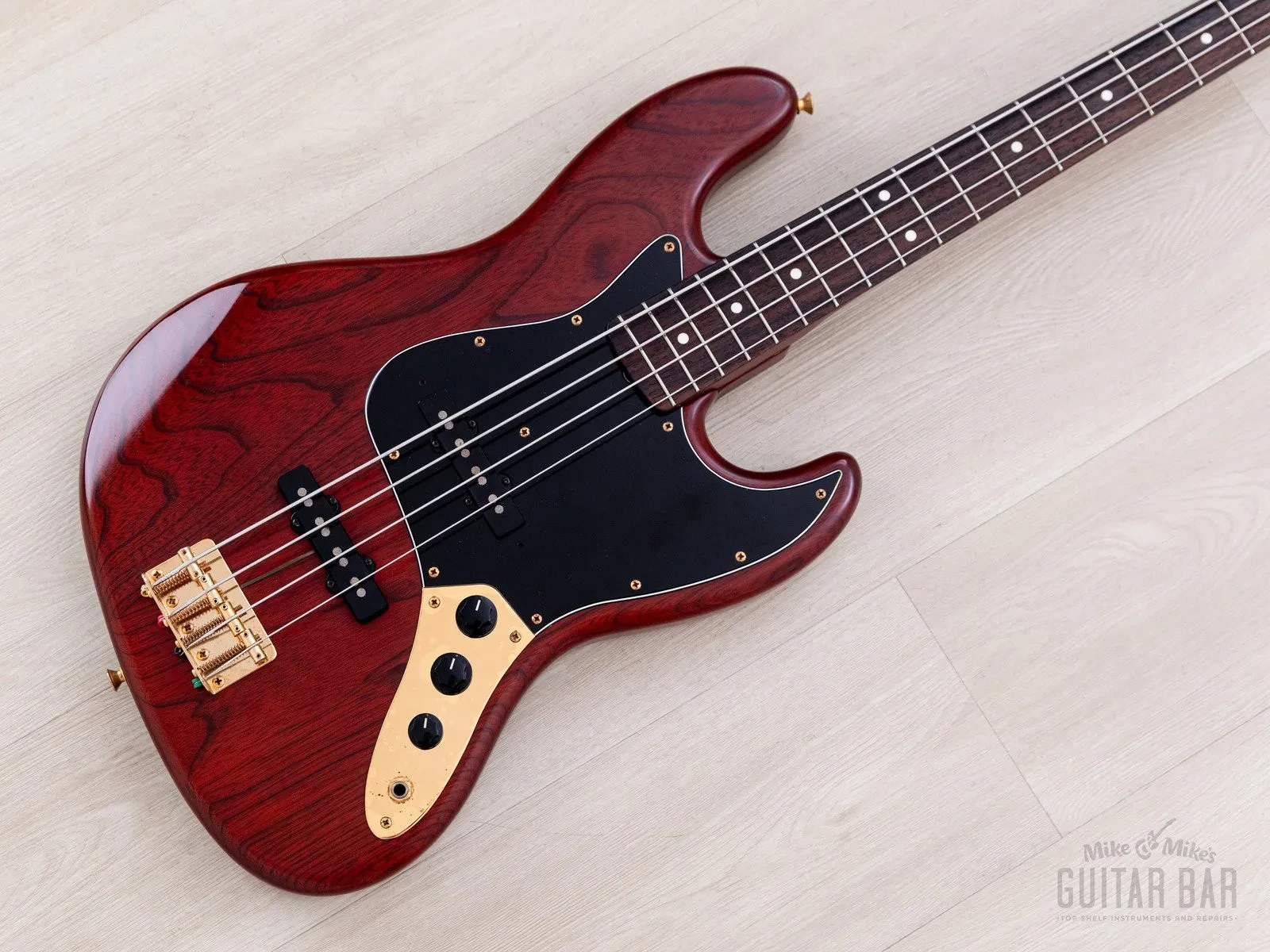1996 Fender Jazz Bass JBG-70 Matte Brown, Ash w/ Gold Hardware, Japan MIJ