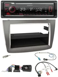 Kenwood Lenkrad Bluetooth USB DAB Autoradio für Alfa Mito 955 2008-2014 silber