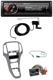 Автомагнитола Pioneer USB MP3 DAB Bluetooth для Opel Astra J (с 2009), титаново-серый