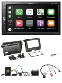 Автомагнитола для Ford Ranger (2AB, с 04/2015) Pioneer 2DIN, DAB, Bluetooth, USB, совместимая с кнопками на руле