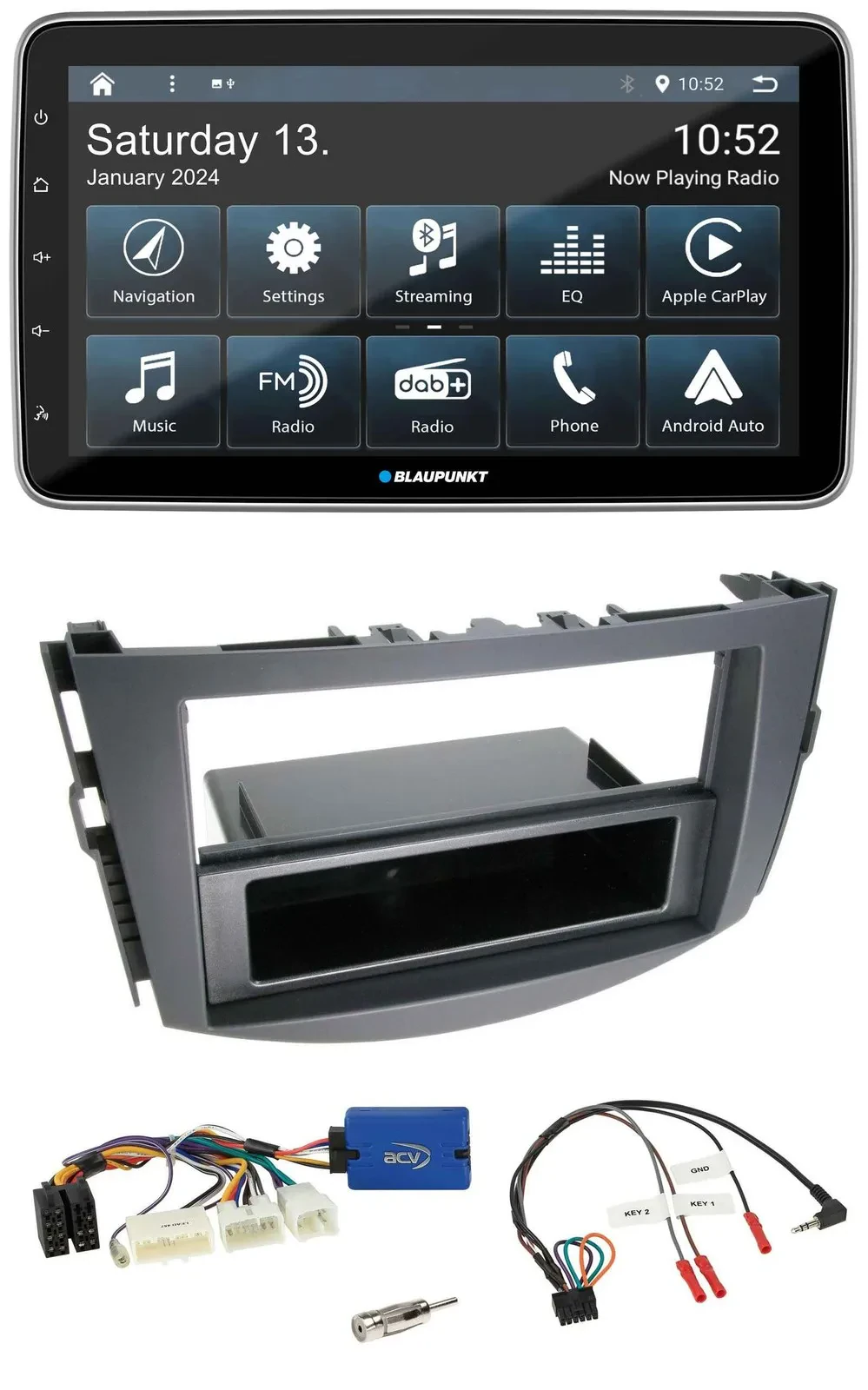 Blaupunkt USB DAB SD Lenkrad Bluetooth Autoradio für Toyota RAV-4 2011-2013