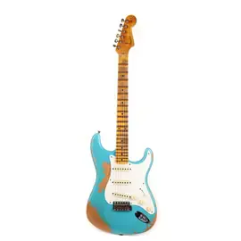 Электрогитара Fender Custom Shop 1956 Stratocaster Super Heavy Relic Faded Taos Turquoise