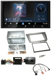 Kenwood Bluetooth 2DIN USB DAB Lenkrad Autoradio für Seat Altea Altea XL Toledo