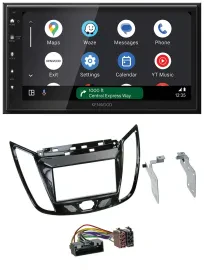 Kenwood DAB Bluetooth USB MP3 2DIN Autoradio für Ford C-Max Kuga Klavierlack sch