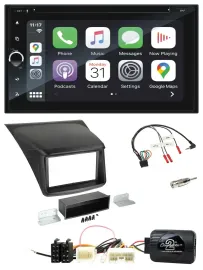 Автомагнитола Blaupunkt 2DIN, DAB, USB, Bluetooth, TMC навигация, поддержка кнопок на руле для Mitsubishi L200 (2010)