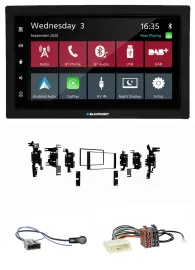 Blaupunkt DAB Bluetooth USB MP3 2DIN Autoradio für Nissan Tiida Versa C11 2007-2