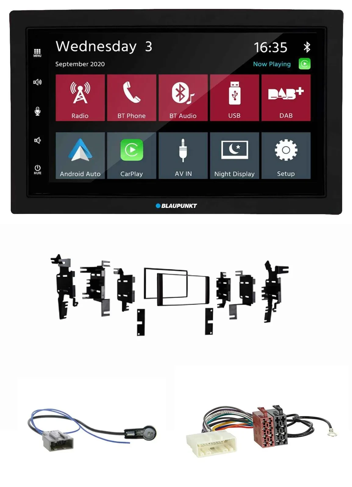 Blaupunkt DAB Bluetooth USB MP3 2DIN Autoradio für Nissan Tiida Versa C11 2007-2