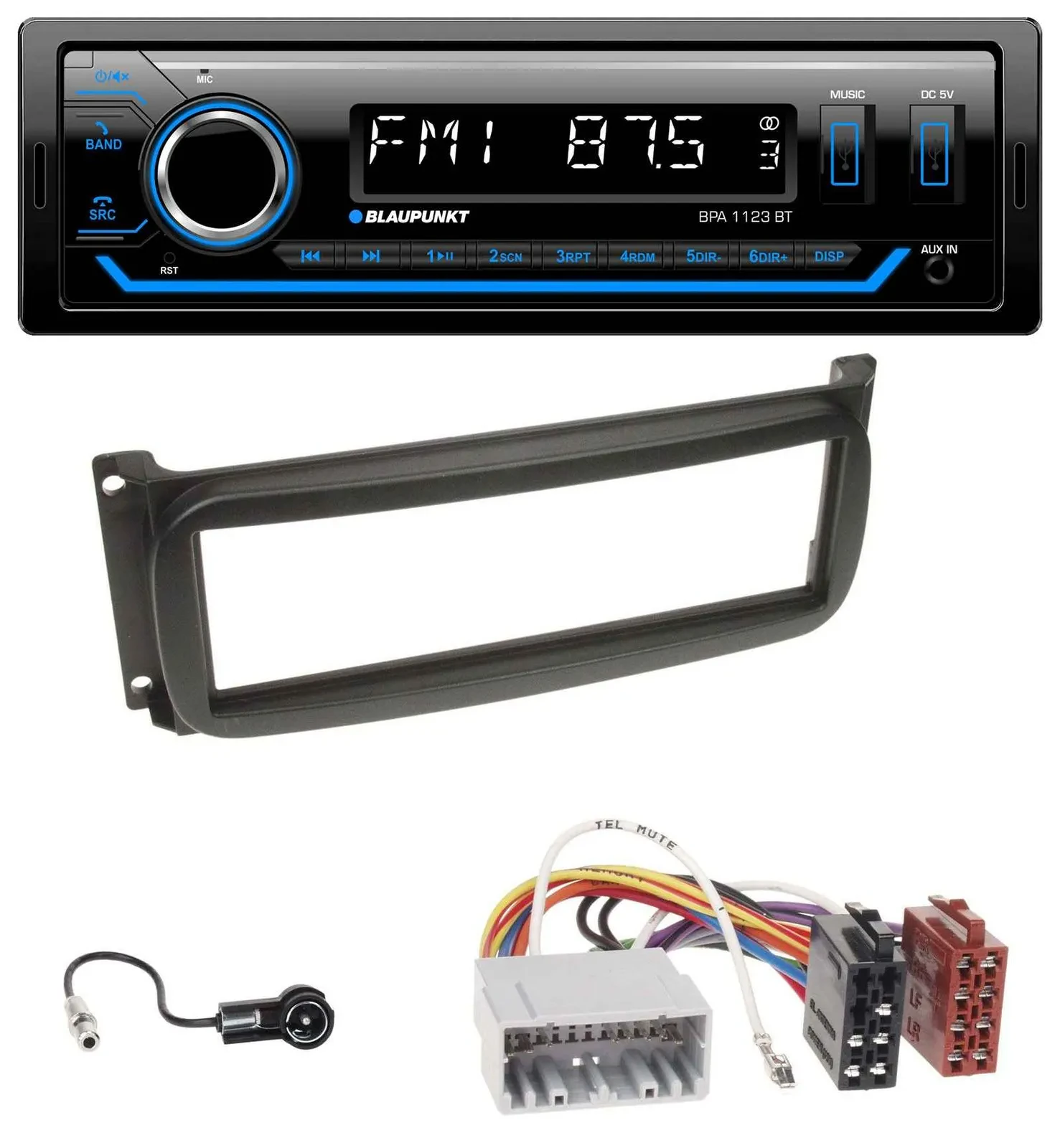 Blaupunkt MP3 Bluetooth USB AUX Autoradio für Chrysler Voyager Neon PT Cruiser 3