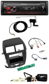 Автомагнитола для Mitsubishi ASX (2010–2014) Pioneer 1DIN, USB, DAB, MP3, поддержка кнопок на руле