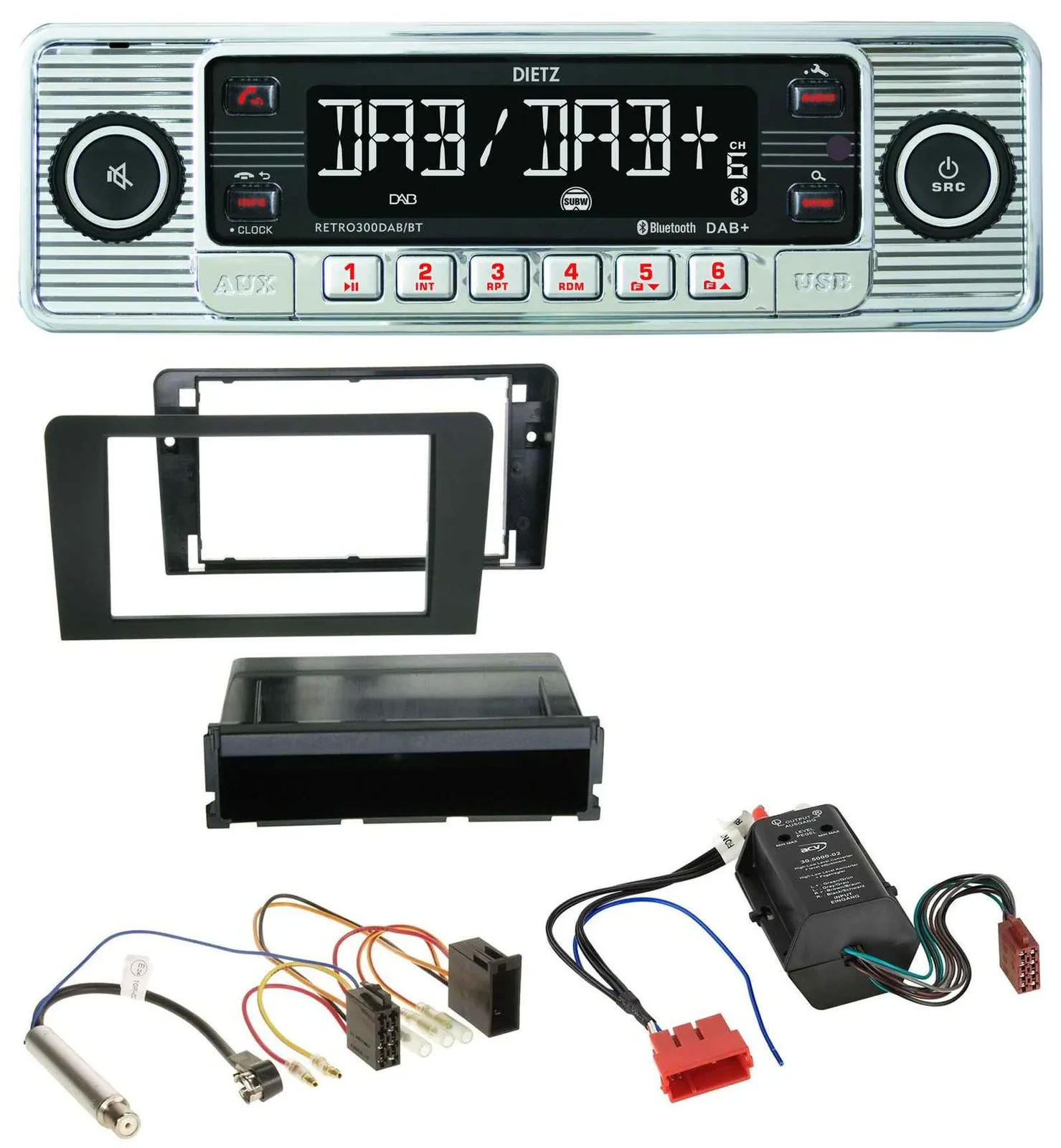 Dietz Bluetooth MP3 DAB USB Autoradio für Audi A3 8P 03-06 Symphony Bose Aktivsy