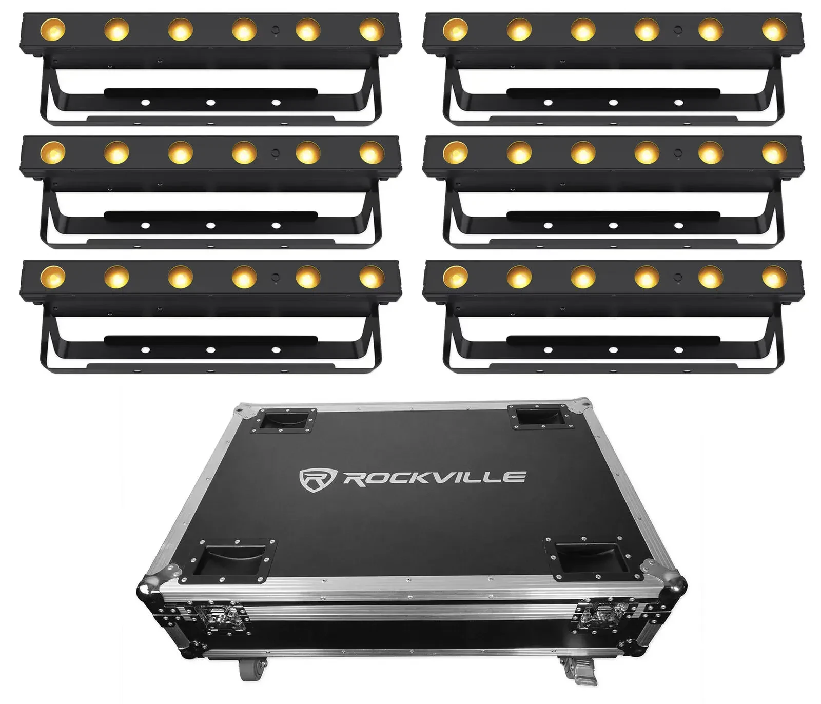 Светодиодный прибор Chauvet DJ Ezlink Strip Q6 BT с кейсом (6 штук)