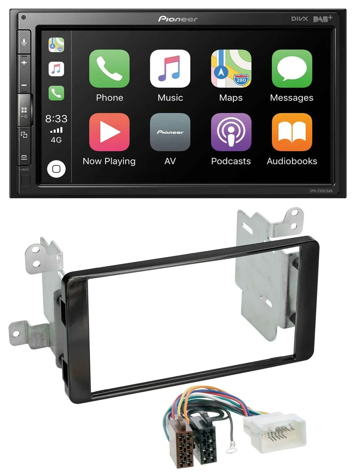 Pioneer USB MP3 DAB 2DIN Bluetooth Autoradio für Mitsubishi Outlander ab 2012