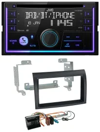 Автомагнитола JVC 2DIN CD MP3 USB DAB Bluetooth для Citroen Jumper (2006–2011)