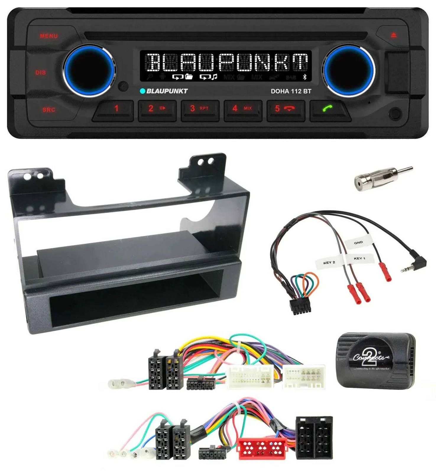 Blaupunkt Lenkrad MP3 CD Bluetooth USB Autoradio für KIA Carnival II VQ 2006-201