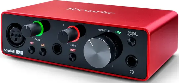 Внешняя звуковая карта Focusrite Scarlett Solo 3rd Gen