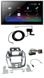 Pioneer DAB MP3 Bluetooth 2DIN USB Autoradio für Ford Transit Connect mit Displa