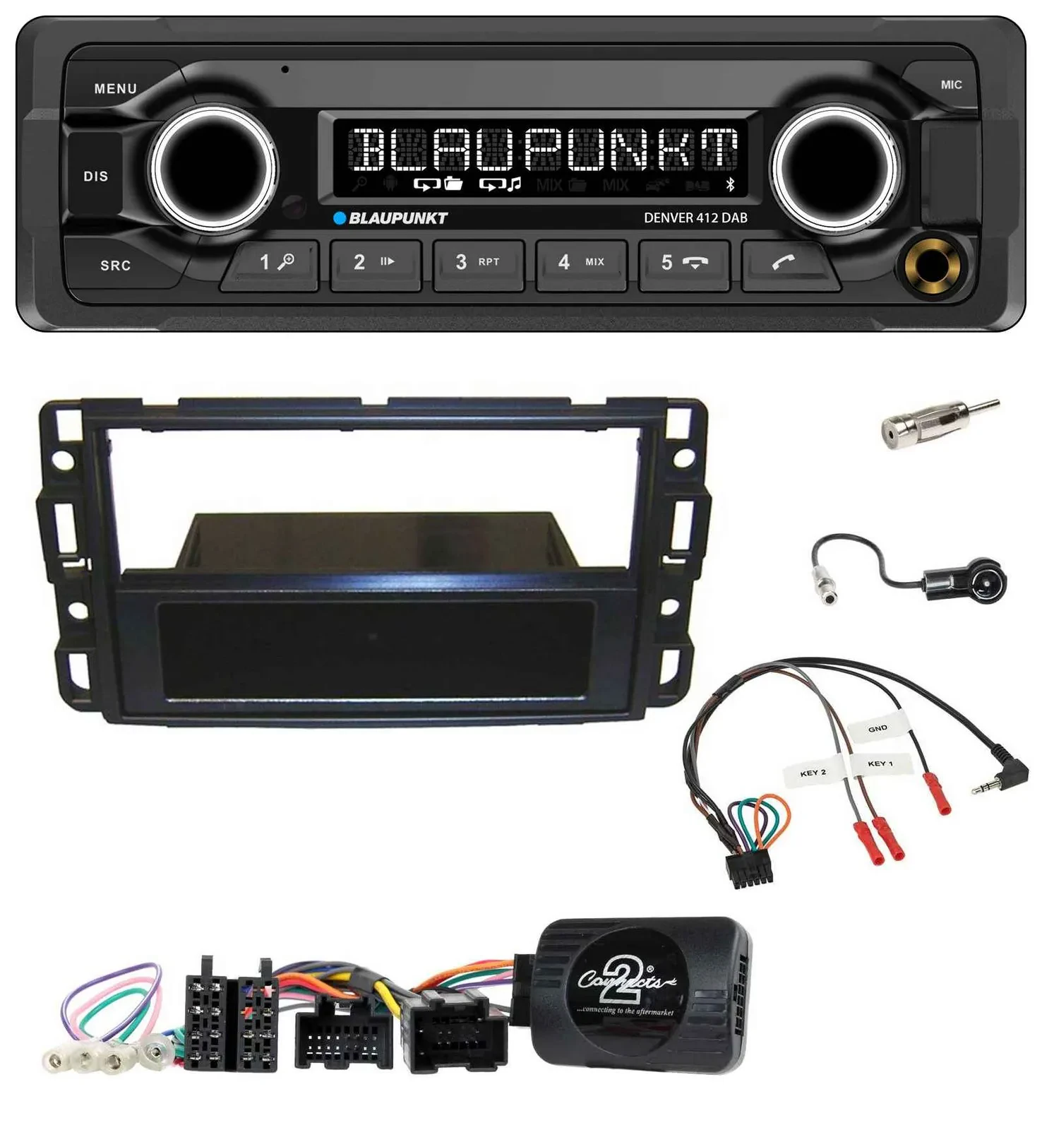Blaupunkt Bluetooth DAB Lenkrad USB Autoradio für Cadillac BLS YSCF 2006-2010