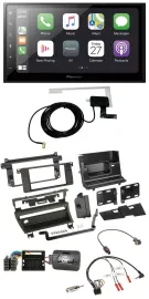 Pioneer USB Lenkrad 2DIN Bluetooth DAB Autoradio für BMW 3-er E46 2001-2006 1 Sc