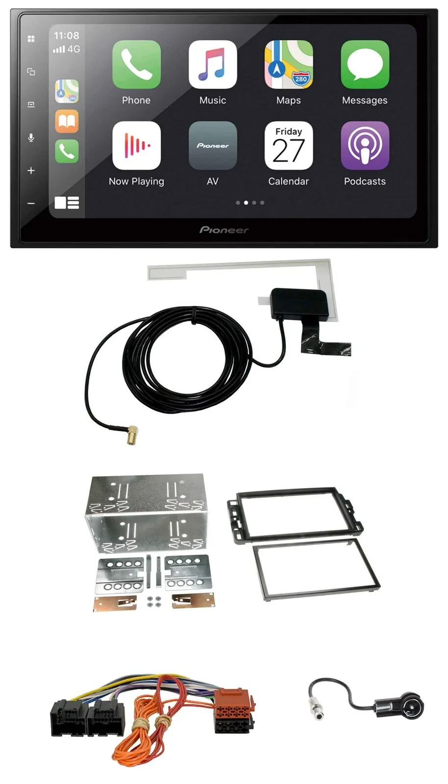Автомагнитола Pioneer 2DIN USB MP3 Bluetooth DAB для Cadillac BLS (2006-2010)