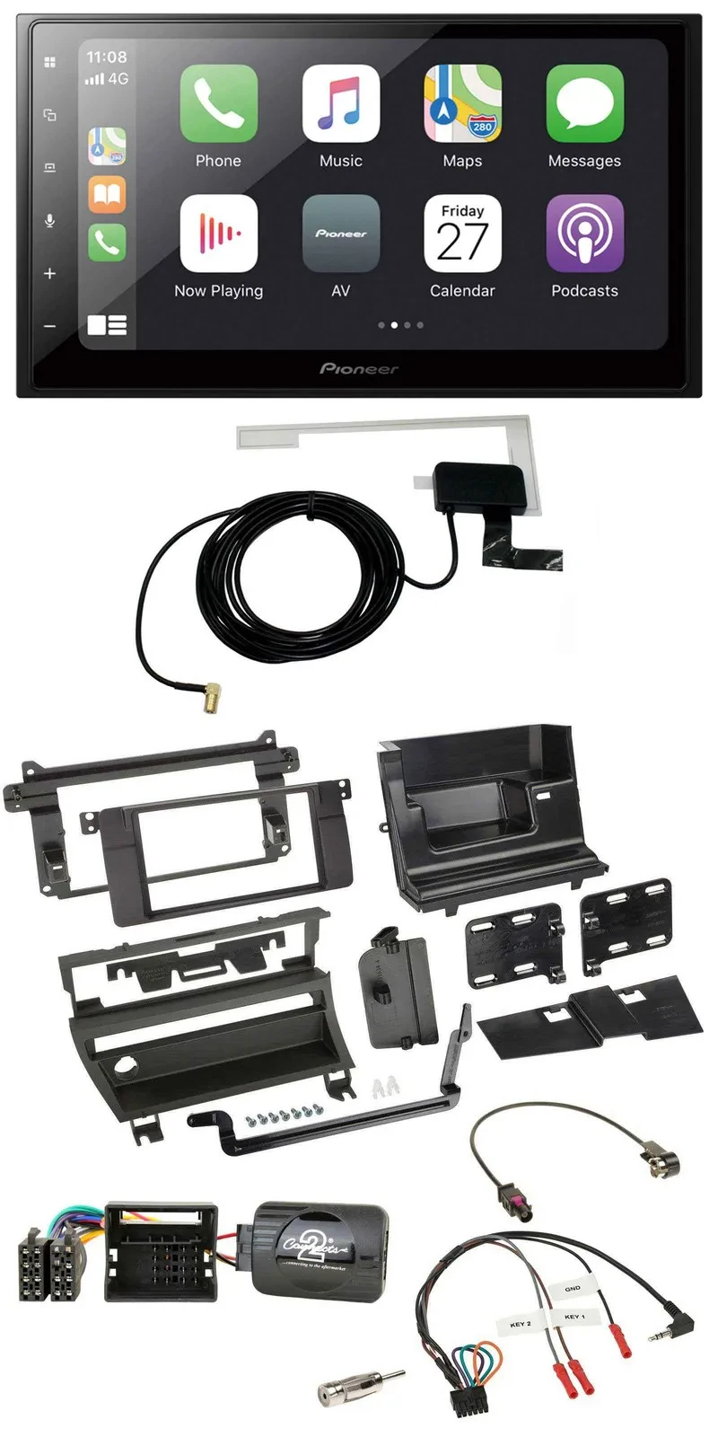 Автомагнитола для BMW 3 Series E46 (2001–2006) Pioneer 2DIN, Bluetooth, DAB, USB