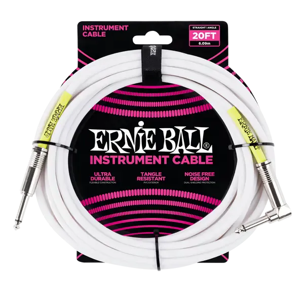 Инструментальный кабель Ernie Ball 6047 6м Classic White