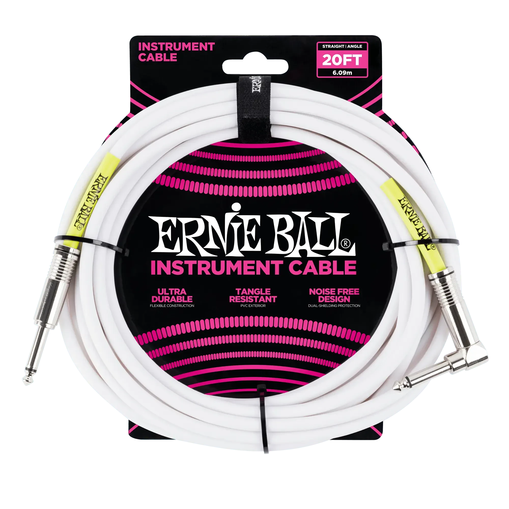 Инструментальный кабель Ernie Ball 6047 6м Classic White