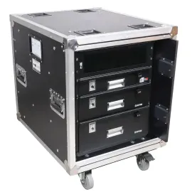 ProX XS-12USLAM24 12U 24" Deep Rack Shock Mount Case with Slam Doors idjnow