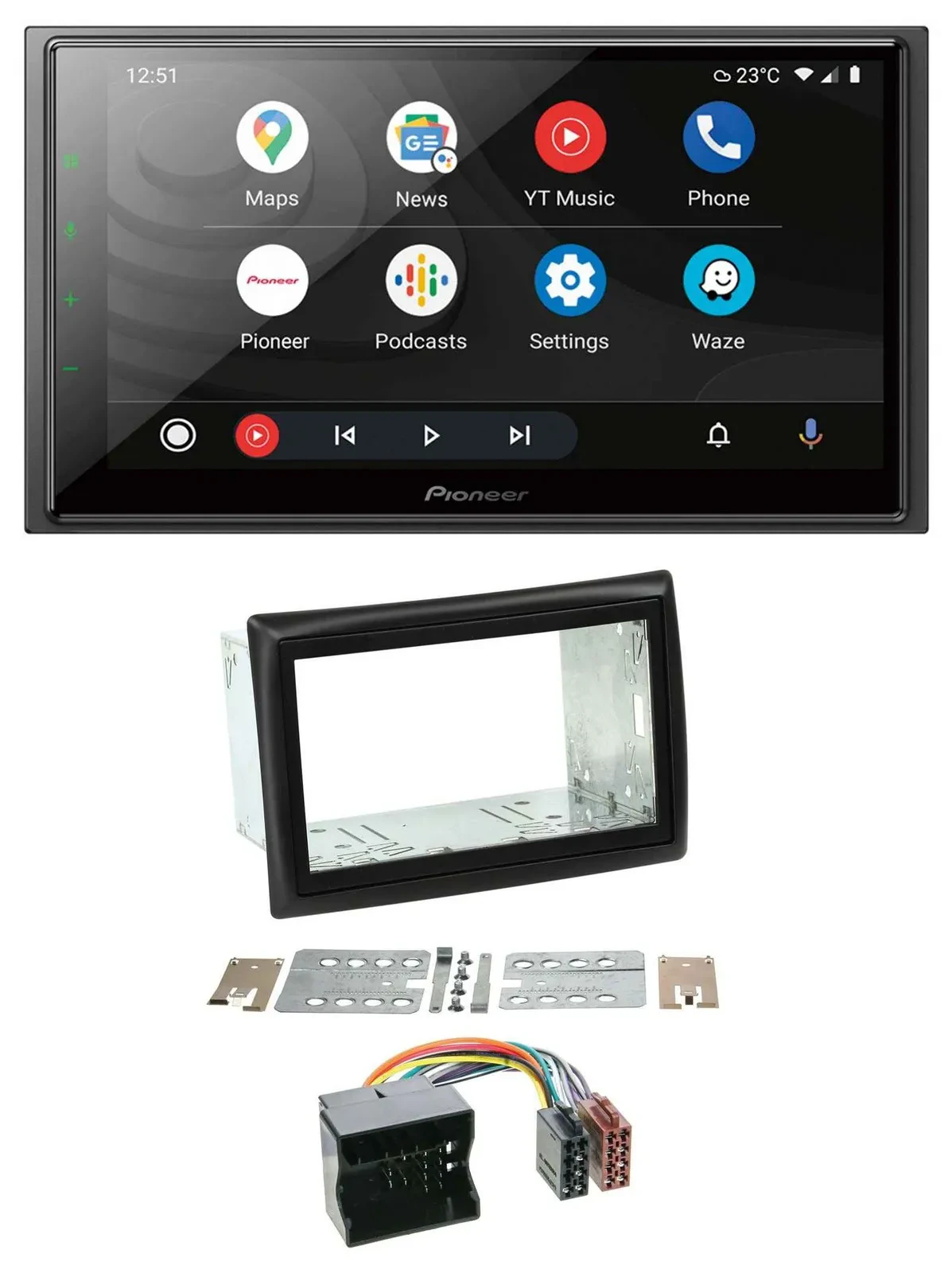 Автомагнитола для Renault Megane (2009–2010) Pioneer 2DIN, USB, DAB, MP3, Bluetooth