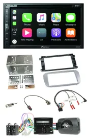 Pioneer DVD 2DIN Lenkrad DAB Bluetooth USB Autoradio für Ford Mondeo S-Max Profi