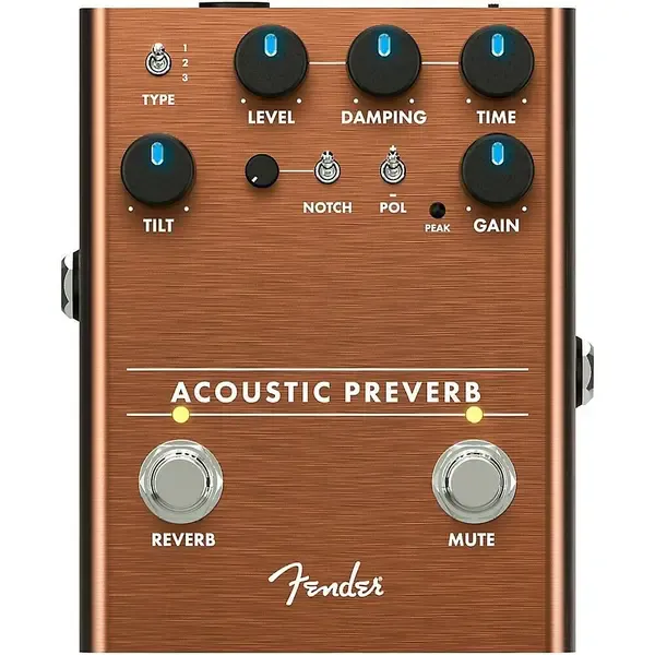 Педаль для акустической гитары FENDER ACOUSTIC PREAMP REVERB