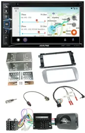 Alpine Bluetooth TMC USB DAB 2DIN Lenkrad Navigation für Ford Mondeo S-Max Profi