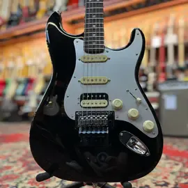 Электрогитара Fender American Ultra Luxe Stratocaster Floyd Rose RW FB H-S-S  Mystic Black USA 2022 W/Case