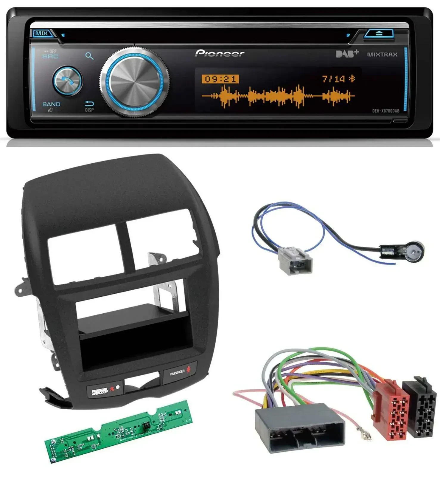 Автомагнитола Pioneer MP3 DAB USB CD Bluetooth для Mitsubishi ASX (2010–2014)