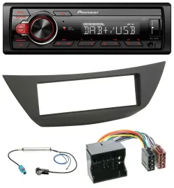 Pioneer MP3 1DIN DAB USB AUX Autoradio für Renault Laguna 3 (ab 2008)