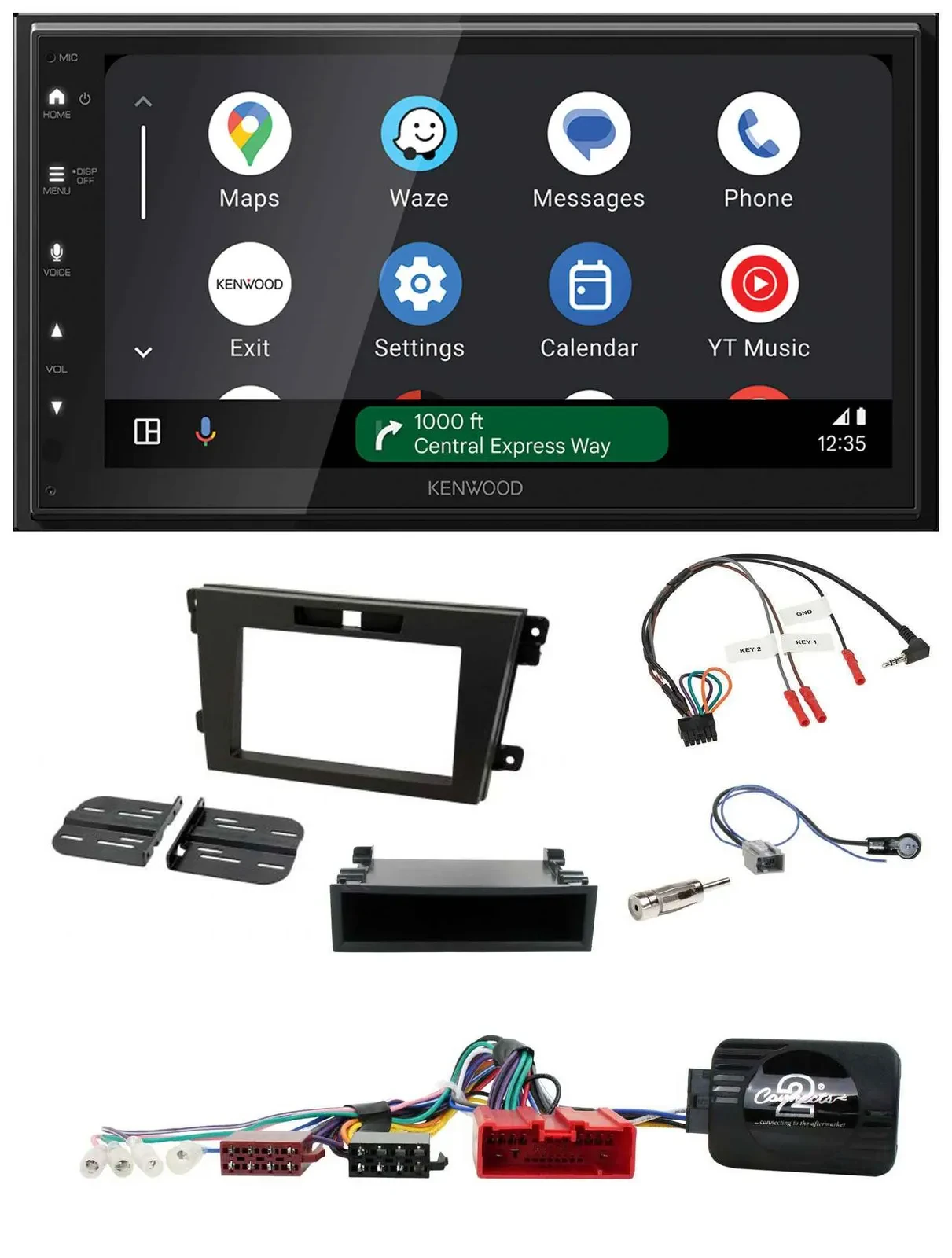 Kenwood DAB Bluetooth USB Lenkrad 2DIN Autoradio für Mazda CX-7 2008-2010