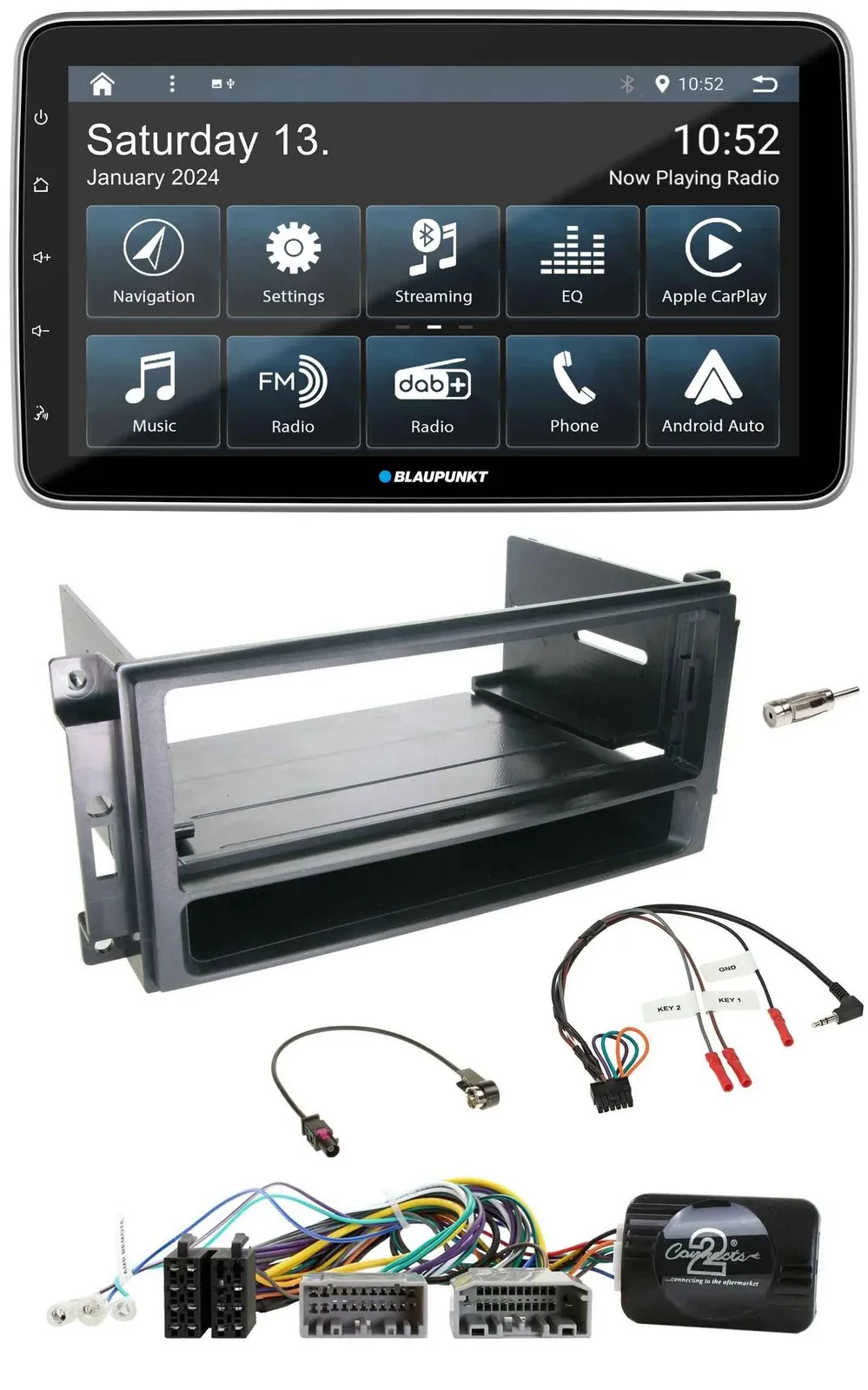 Автомагнитола для Chrysler, Dodge, Jeep Blaupunkt USB, DAB, SD, Bluetooth, поддержка управления на руле