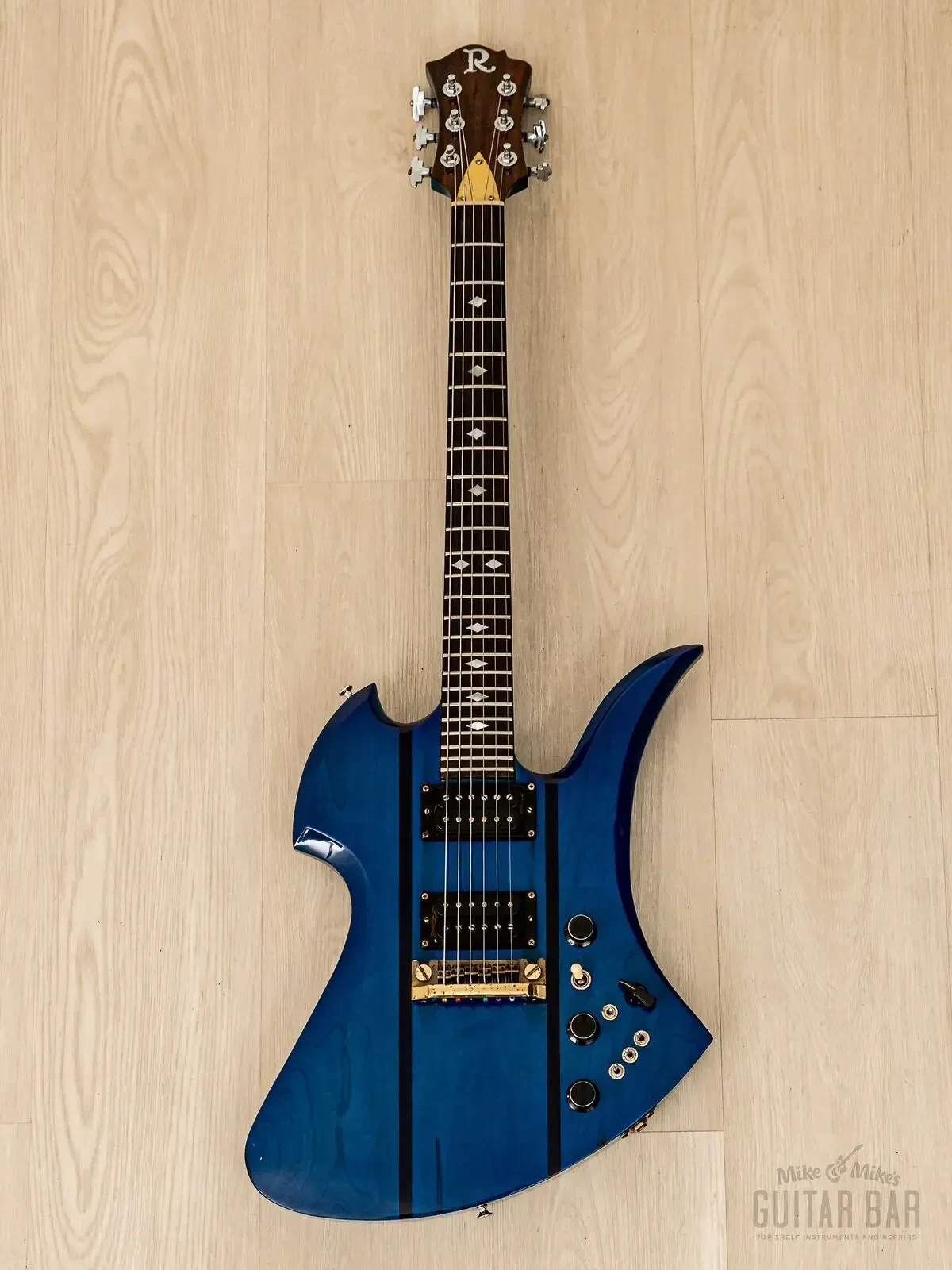 Электрогитара B.C.Rich Mockingbird HH Transparent Blue w/gigbag USA 1980s