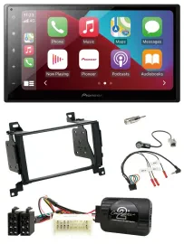 Pioneer USB Lenkrad DAB 2DIN Bluetooth Autoradio für Hyundai Santa Fe 07-12