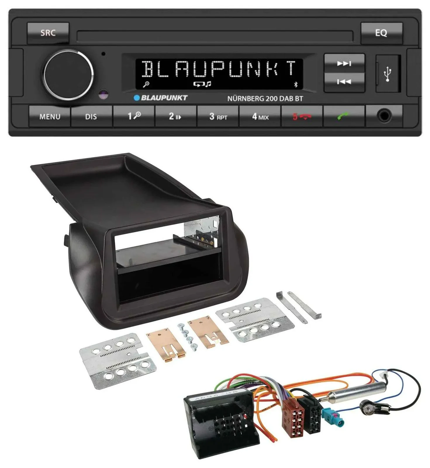 Автомагнитола для Citroen Nemo/Peugeot Bipper Blaupunkt USB DAB MP3 Bluetooth
